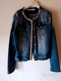 giubbino jeans donna tg 44 46