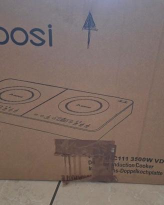 Piano cottura a induzione doppio portatile Aobosi