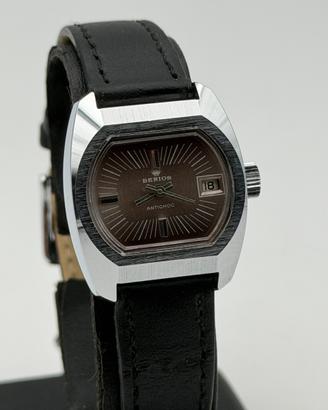 berios watch vintage new nos brown 25mm