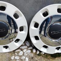 Copricerchi R14 Fiat 500 bianchi originali