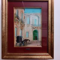 Quadro Enzo Sozzo "Barocco e carrozza"