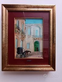 Quadro Enzo Sozzo "Barocco e carrozza"