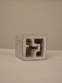 Alessio Tasca – Cubo Scultura in Ceramica Estrusa