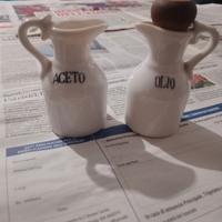Porta olio e porta aceto in ceramica