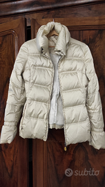 Piumino beige dorato Geospirit