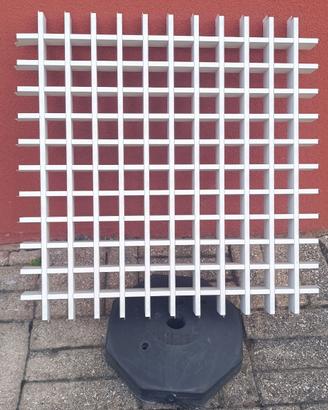 CONTROSOFFITTO GRIGLIATO IN ALLUMINIO BIANCO 60X60