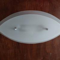 Lampadario con vetri satinati