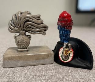 Fermacarte fiamma e lucerna Carabinieri