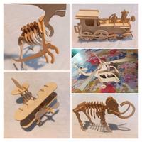 modellini (n.5) in legno anni '90