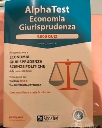 Libro Alpha test economia