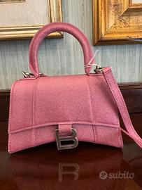 Borsa Hourglass di Balenciaga rosa
