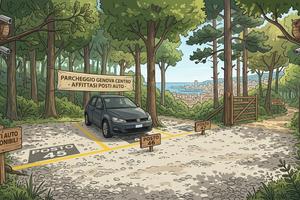 Posto auto scoperto Borgoratti - accesso H24