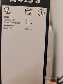 Tergicristalli bosch volkswagen e skoda