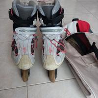 Pattini in linea n.40 con borsa