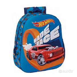 Zaino Scuola Hot Wheels 3D asilo infanzia bambini