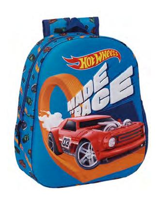 Zaino Scuola Hot Wheels 3D asilo infanzia bambini