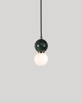 Lampada da soffitto Valenes in metallo e marmo