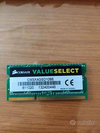 RAM CORSAIR  4GB DDR3 SODIMM