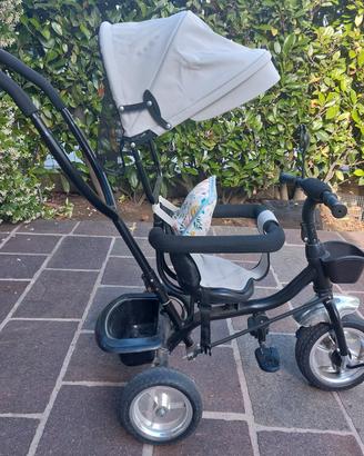 passeggino triciclo evolutivo regolabile 4 in 1