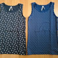 2 canottiere Tezenis da ragazza cotone blu 12-13Y