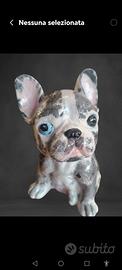 statuetta cane bulldog francese 