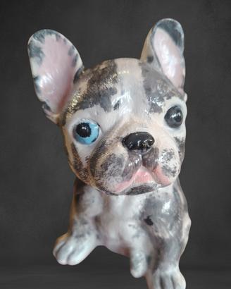 statuetta cane bulldog francese 