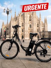 Bici Elettrica i-Bike City nuova con batteria