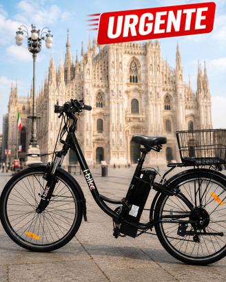 Bici Elettrica i-Bike City nuova con batteria