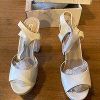 Scarpe Aperte con Tacco Nuove N 38