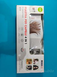 piastra per capelli in ceramica 4 in 1 nuova