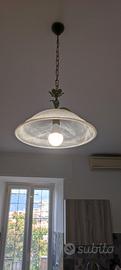 Lampadario in vetro da cucina 