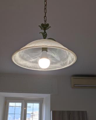 Lampadario in vetro da cucina 