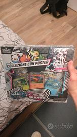 Collezione poster Pokemon luce nera fuoco bianco