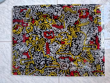 Vassoio Café des Arts Keith Haring Plexiglass arte
