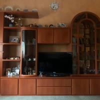 Mobile sala porta tv con vetrina