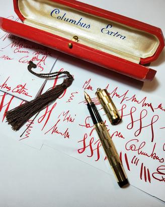 Columbus Extra Stilografica vintage retrattile 