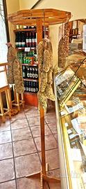 Espositore in legno per salumi – giostra Legno