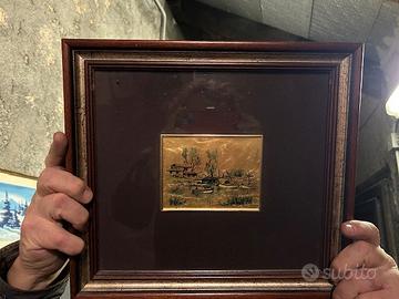 Lavorazione a mano foglia d'oro 