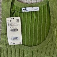 canotta zara con brillantini