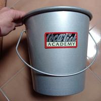 Secchio ghiaccio metallo con manico Coca Cola acad