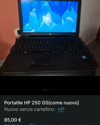 PORTATILE HP 250 G5
PORTATILE HP 250 G5(COME NUOVO