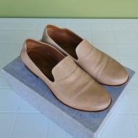 scarpe in cuoio beige