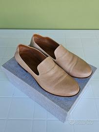 scarpe in cuoio beige