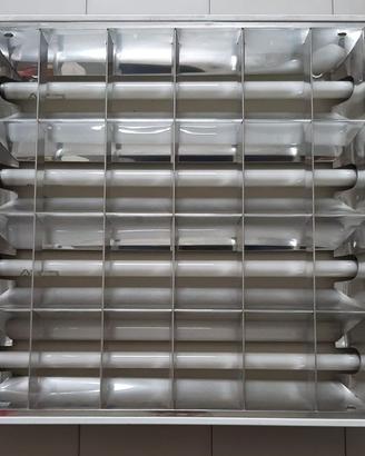 PLAFONIERA  4 X 18W PER TUBI  60x60 CM