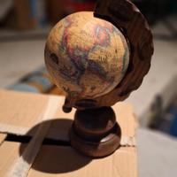 mappamondo il legno piccolo