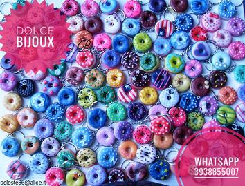 Bomboniera originale portachiavi donuts dolci