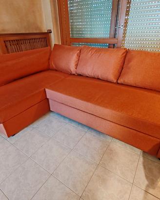 Divano letto angolare/contenitore