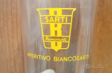 4 VECCHI BICCHIERI BIANCOSARTI ANNI 60 VINTAGE