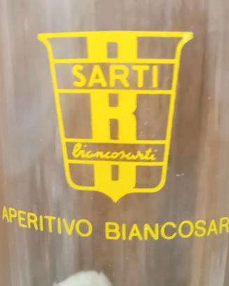 4 VECCHI BICCHIERI BIANCOSARTI ANNI 60 VINTAGE