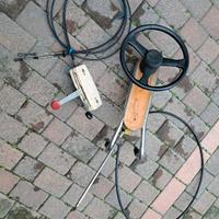 volante e manetta per gommone 